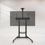 Soporte de Suelo Inclinable con Ruedas TooQ FS20406HM-B para TV de 60-100"/ hasta 120kg