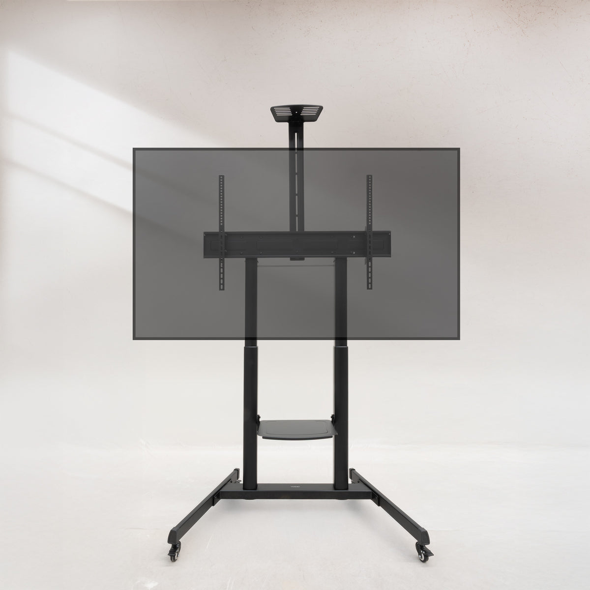 Soporte de Suelo Inclinable con Ruedas TooQ FS20406HM-B para TV de 60-100"/ hasta 120kg