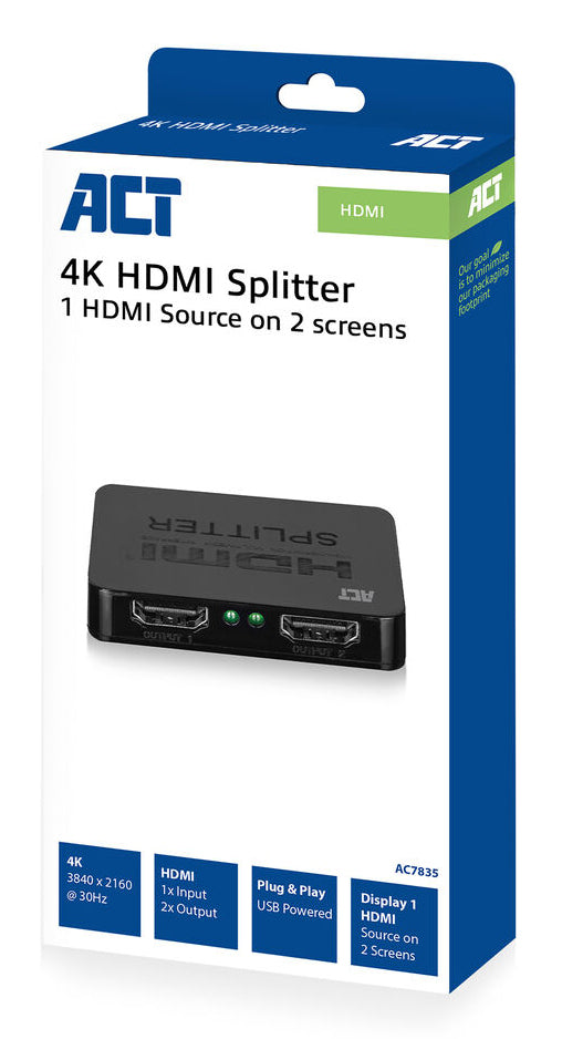 Divisor HDMI 1.4 de 2 puertos