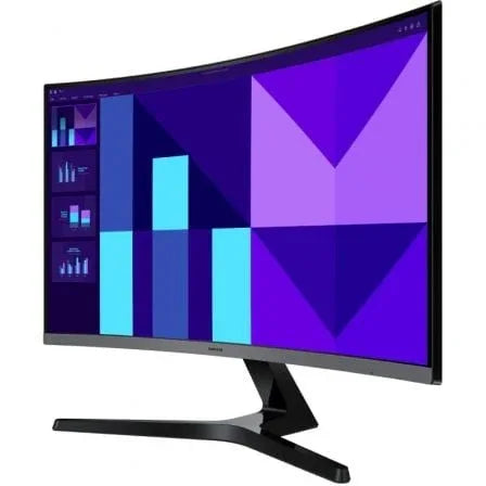 Monitor Profesional Curvo Samsung Essential Monitor S3 S39GD S27D396GAU 27"/ Full HD/ Multimedia/ Negro y Plata - PixelPlaza