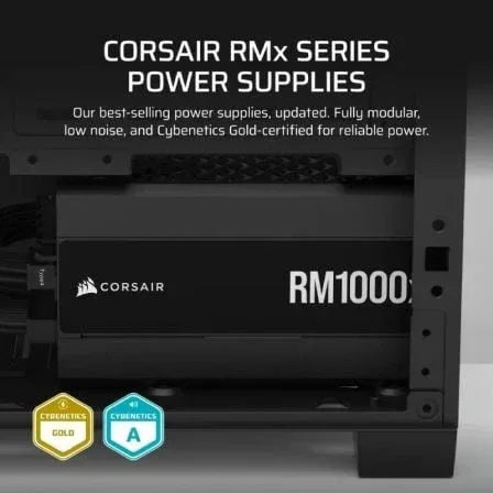 Fuente de Alimentación Corsair RM1000X/ 1000W/ Ventilador 12cm/ Cybenetics Gold - PixelPlaza