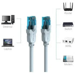 Cable de Red RJ45 UTP Vention VAP-A10-S075 Cat.5e/ 75cm/ Azul y Negro - PixelPlaza