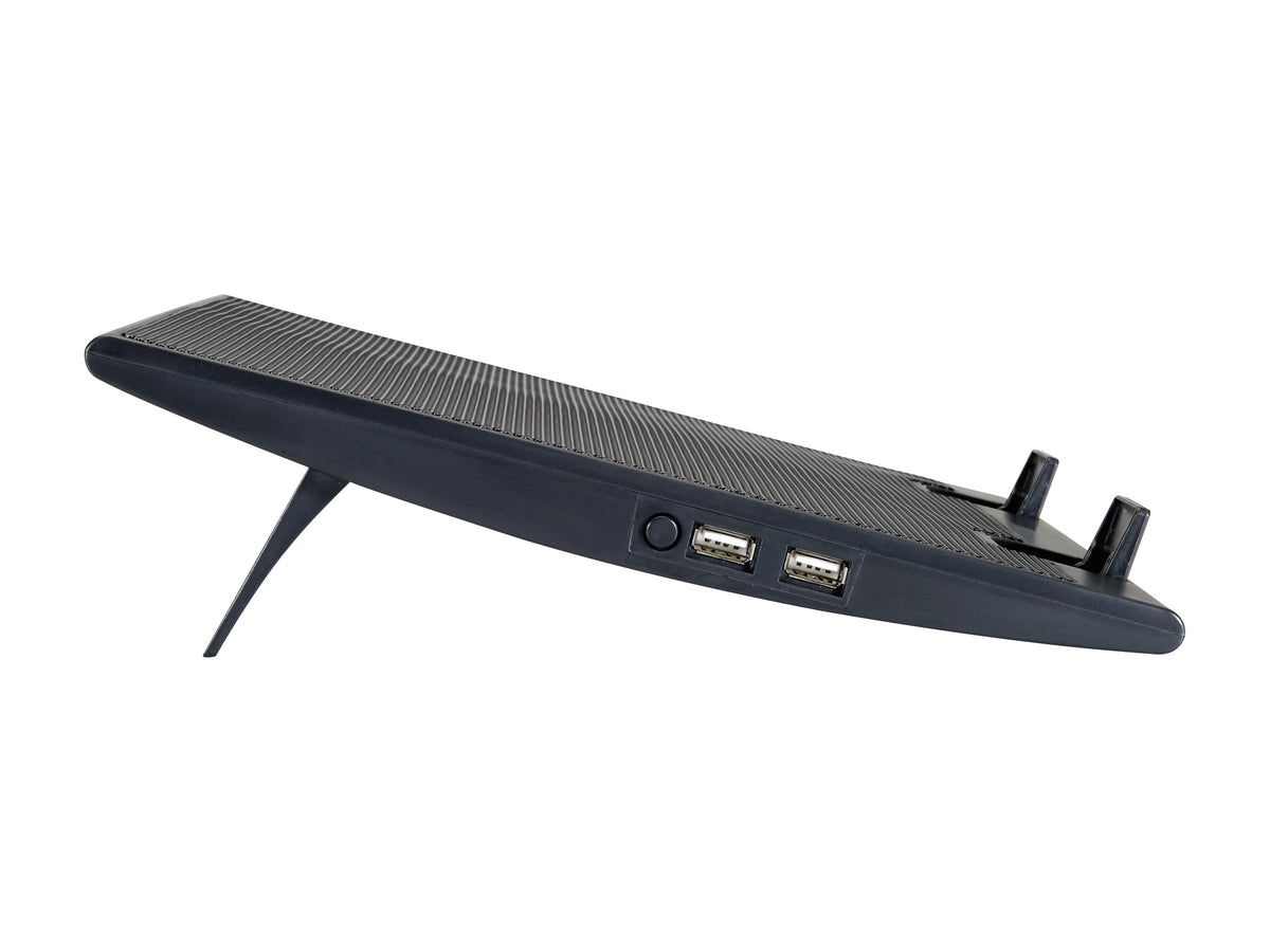 Base refrigeración Conceptronic para portátiles 2 ventiladores 125mm hasta 17 pulgadas