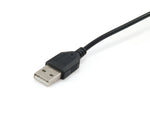 Auricular Equip USB + micrófono flexible control de volumen negro