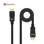 Cable DisplayPort 1.4 8K Nanocable 10.15.2502/ DisplayPort Macho - DisplayPort Macho/ 2m/ Certificado/ Negro - PixelPlaza