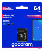 Goodram micro mem sd 64GB m1aa cl10 uhs - i+adapt