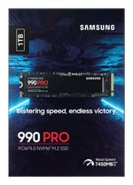Disco duro interno solido SSD Samsung mz - v9p1t0bw - 990 pro - 1TB - M.2 2280 - PCIe 4.0