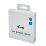 Hub i - tec USB 3.0 con 3 puertos USB 3.0 y ethernet glan rj - 45