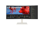 Monitor Profesional Ultrapanorámico Curvo LG 38BR85QC-W 38"/ WQHD+/ Multimedia/ Regulable en Altura/ Blanco