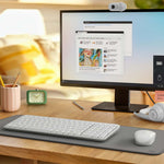 Teclado + mouse Logitech mk250 inalámbrico blanco