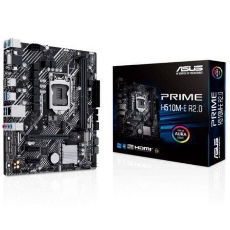 Placa Base Asus Prime H510M-E R2.0 Socket 1200/ DDR4/ PCIe 4.0/ Micro ATX - PixelPlaza