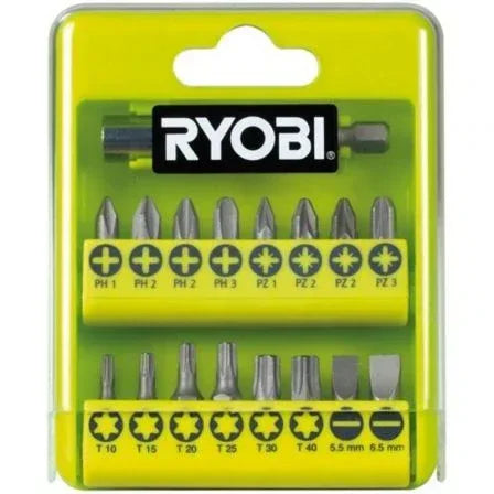 Estuche de 21 Puntas para Atornillar Ryobi RAK17SD - PixelPlaza