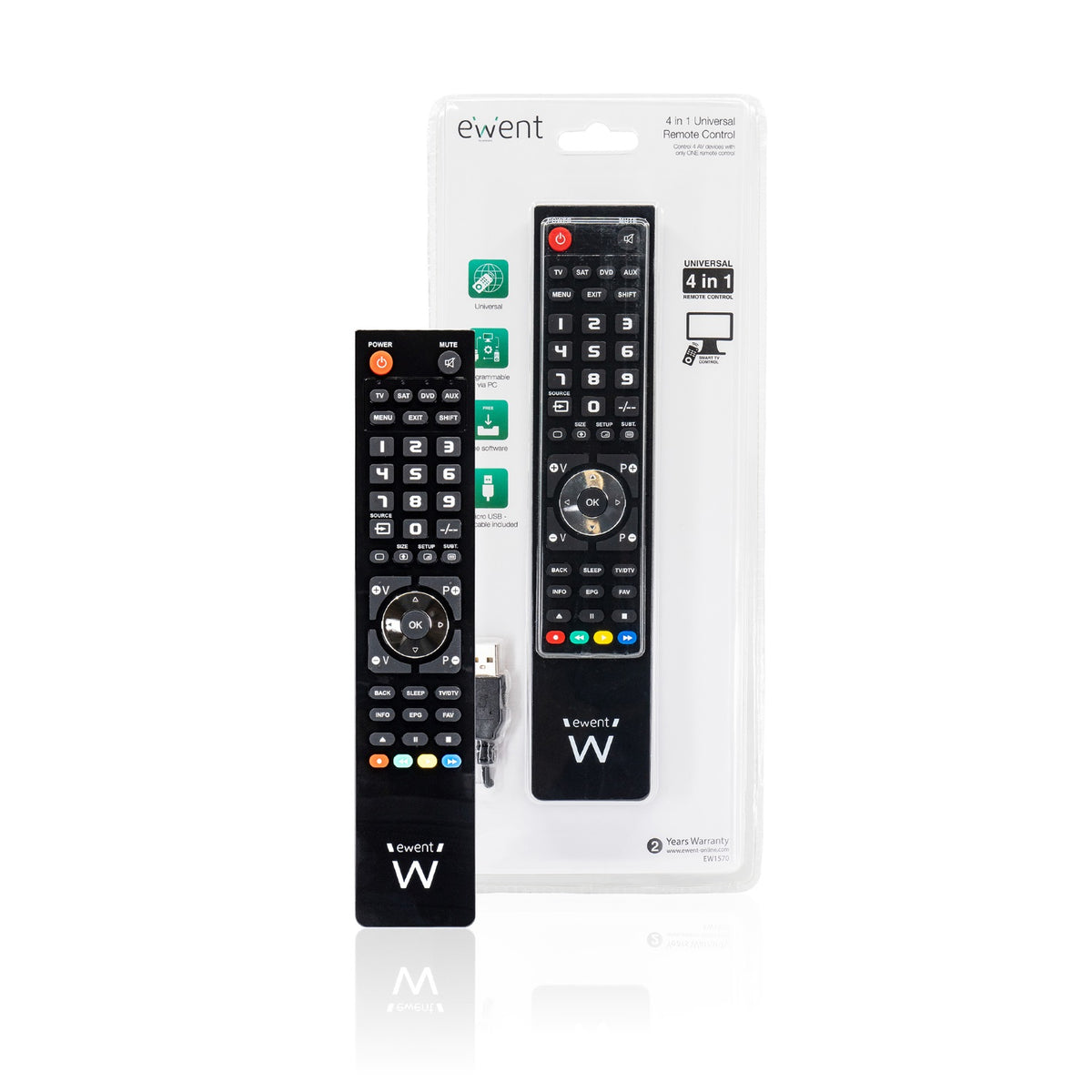 Mando a distancia universal Ewent ew1570 4 en 1