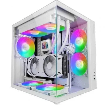 Caja Gaming Semitorre Mars Gaming MCV-ONE/ Blanca - PixelPlaza