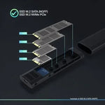 Caja Externa para Disco SSD M.2 NVMe TooQ TQE-2223B/ USB 3.2/ Sin tornillos - PixelPlaza