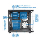 Caja ordenador gaming Coolbox gm100 vision argb microatx