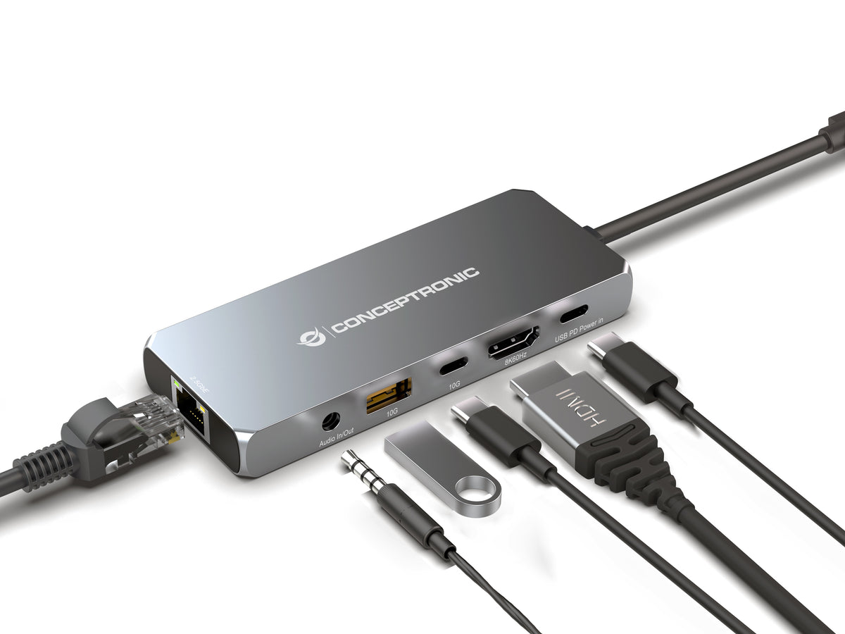 Docking station Conceptronic USB tipo c 6 en 1