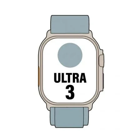 Apple Watch Ultra 3/ GPS/ Cellular/ 49mm/ Caja de Titanio Natural/ Correa Loop Alpine Azul Claro L - PixelPlaza