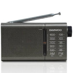 Radio Portátil Daewoo DW1035/ a Pilas/ Gris Oscuro