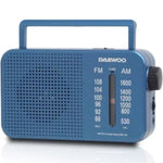 Radio Portátil Daewoo DW1120/ con Cable/ a Pilas/ Azul