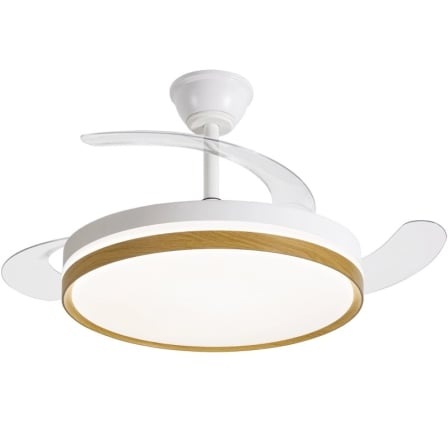 Ventilador de Techo Daewoo con aspas retráctiles DW5010/ 30W/ 3 Aspas/ 6 Velocidades