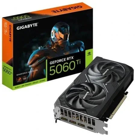 Tarjeta Gráfica Gigabyte GeForce RTX 5060 Ti WindForce Max OC/ 8GB GDDR7 - PixelPlaza