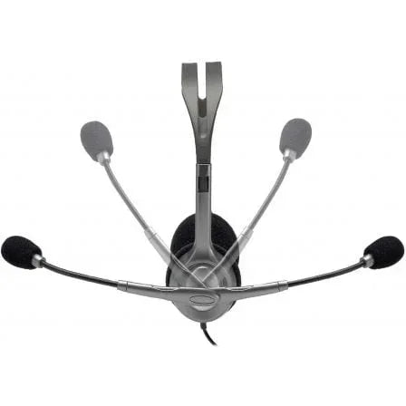 Auriculares Logitech H110/ con Micrófono/ Jack 3.5/ Plateados - PixelPlaza