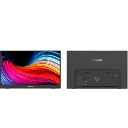 Monitor Portátil Verbatim Non-Touch Light 15.6"/ Full HD/ Multimedia/ Negro - PixelPlaza