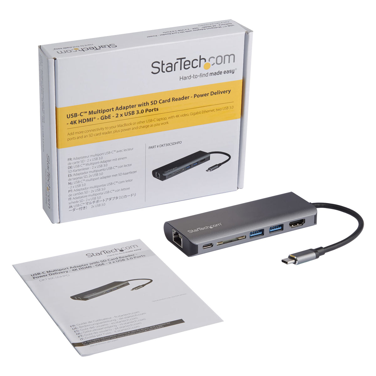 Docking station startech USB tipo c 6 en 1
