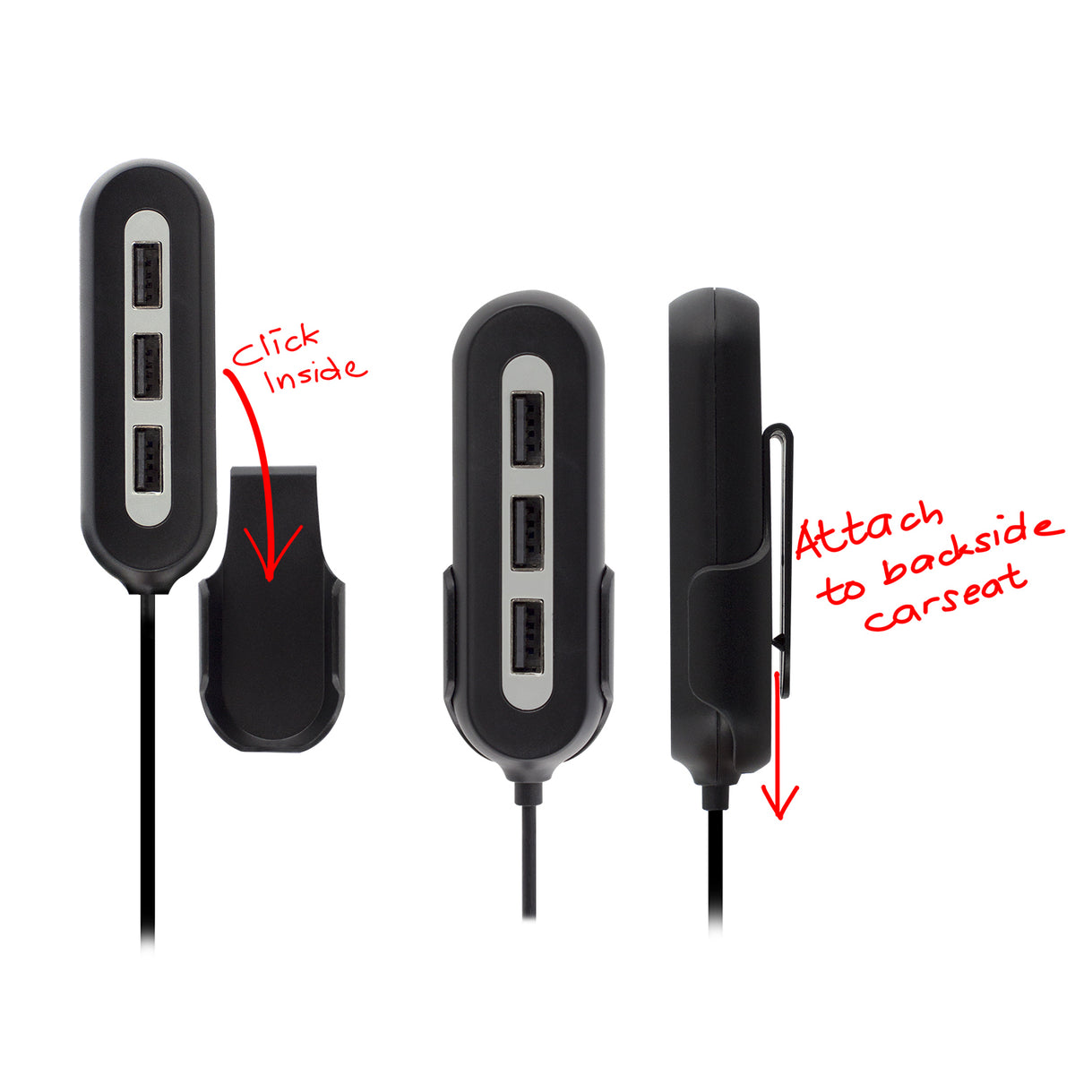 Cargador USB Ewent para coche · 5 puertos · 54w