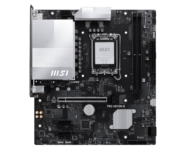Placa base Msi pro pro h810m - b lga 1851 mATX · 2x DDR5 · 4x sata3