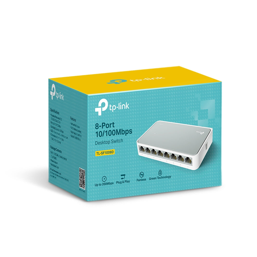 Switch 8 puertos mini 10 - 100 tp - link
