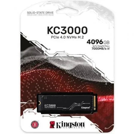 Disco SSD Kingston KC3000 4TB/ M.2 2280 PCIe Gen4/ con Difusor de Calor/ Full Capacity - PixelPlaza