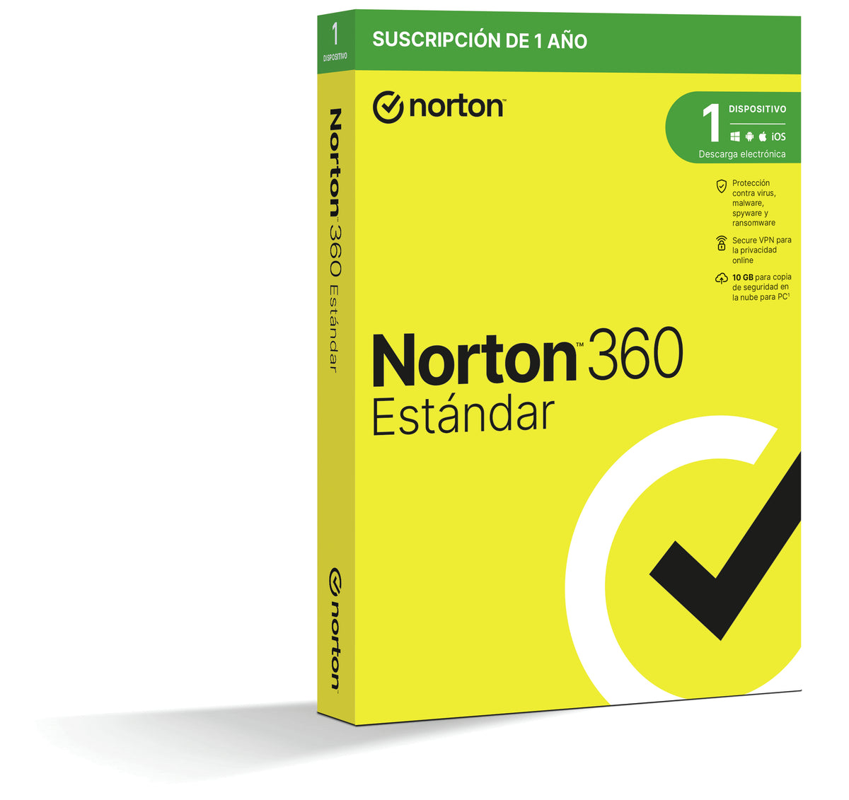 Antivirus Norton 360 standard 10GB español 1 usuario 1 dispositivo 1 año caja generic rsp mm gum