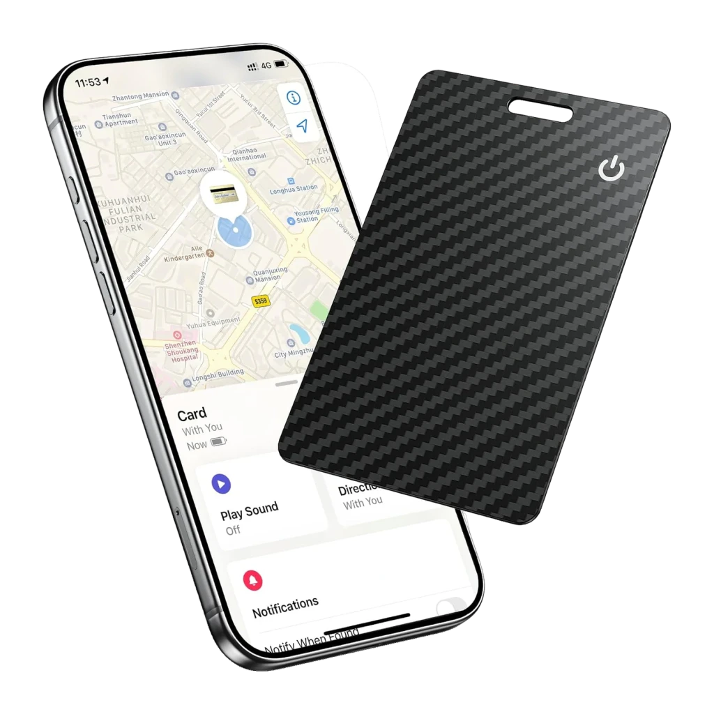 Tarjeta localizadora DKS01 Apple Find My y Google Find Hub