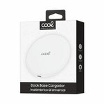Dock Base Cargador Smartphones Inalámbrico Qi Universal COOL Blanco - PixelPlaza