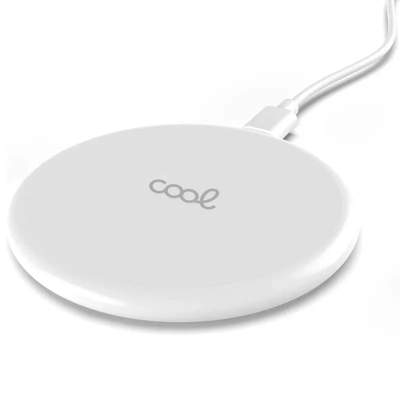 Dock Base Cargador Smartphones Inalámbrico Qi Universal COOL Blanco - PixelPlaza