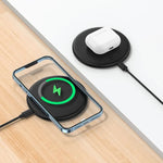 Dock Base Cargador Smartphones Inalámbrico Qi Universal COOL Negro - PixelPlaza