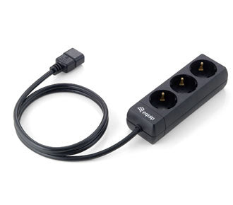 Regleta Equip 3 tomas especial sais conector iec macho 1.1m
