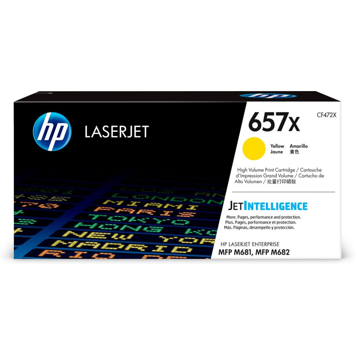 Toner HP 657x amarillo