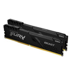 Memoria ram DDR4 64GB 2 x 32GB Kingston - 3200mhz - pc4 25600 - fury beast - negro