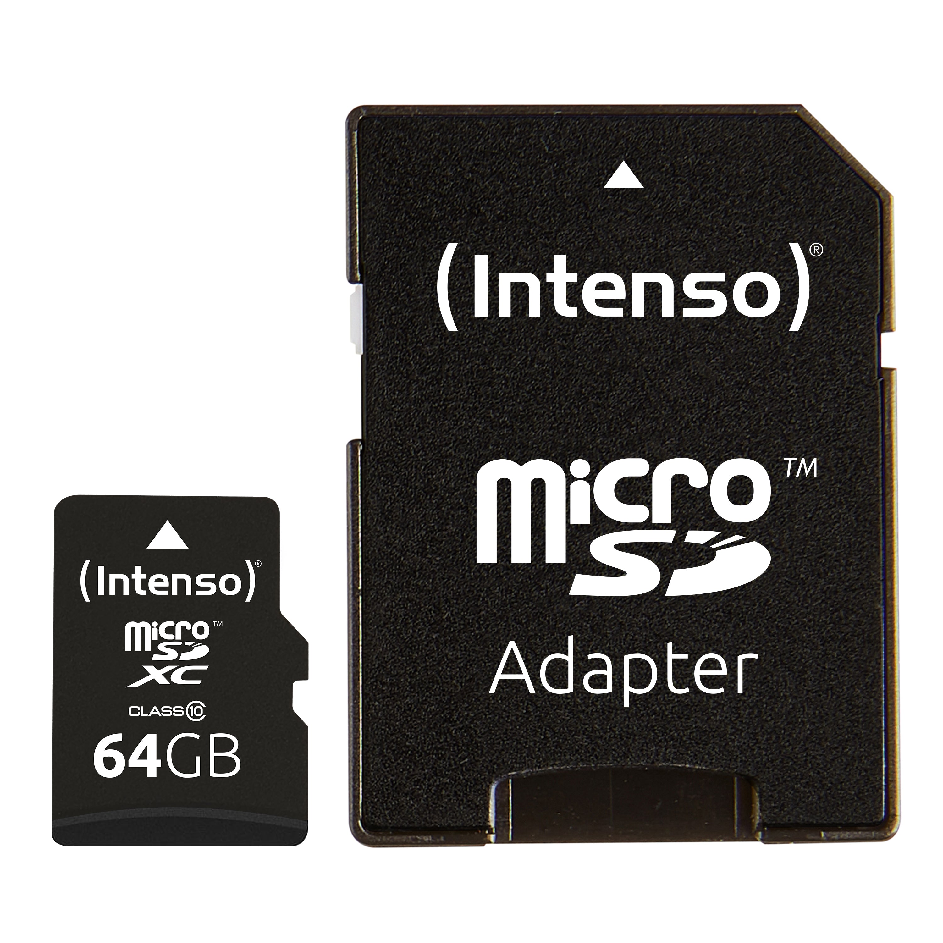 Tarjeta memoria micro sd Intenso 64GB cl10 + adaptador sd