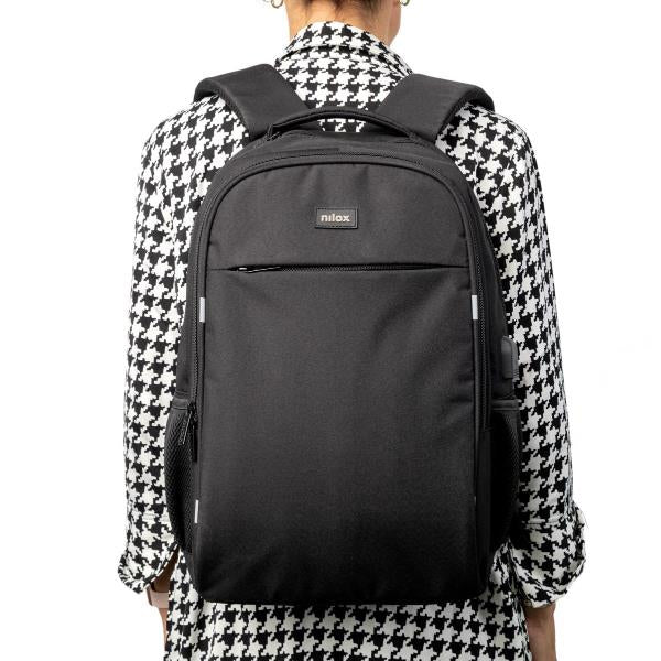 Mochila Nilox style 15.6 pulgadas negro