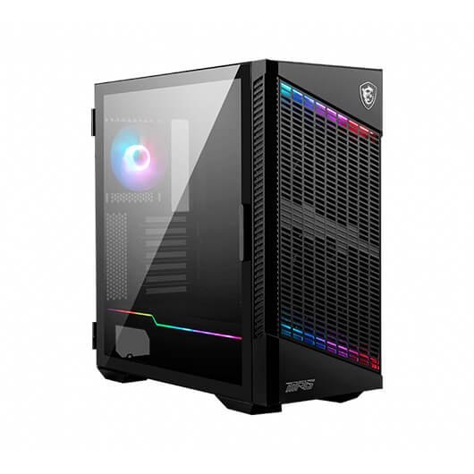 Caja ordenador gaming MSI mpg velox 100p airflow ATX 4 x 120mm 2 x USB 3.2 1 x USB tipo c argb