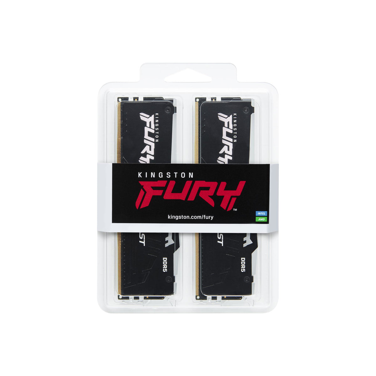 Memoria ram DDR5 16GB 2x8gb Kingston - 5200mhz - pc5 41600 - fury beast RGB - cl40 - 1.25v