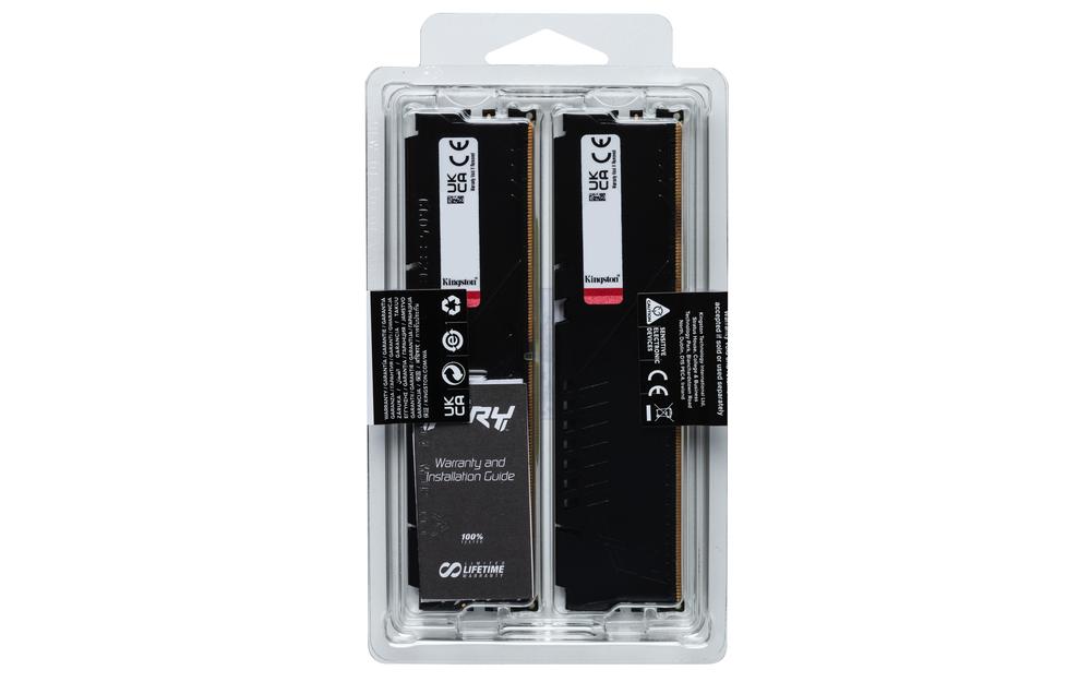 Memoria ram DDR5 16GB 2x8gb Kingston - 5200mhz - pc5 41600 - fury beast - cl40 - 1.25v
