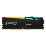 Memoria ram DDR5 16GB Kingston - 5200mhz - pc5 41600 - fury beast RGB - cl40 - 1.25v