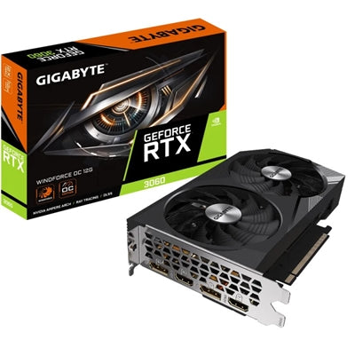 Tarjeta grafica Gigabyte RTX 3060 windforce oc 12GB gddr6 2 x dp - 2 x HDMI - pci express 4.0