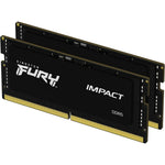 Memoria ram DDR5 32GB 2 x 16GB Kingston - sodimm - 5600mhz - pc5 44800 - fury impact - cl40 - 1.1v