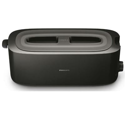 Tostadora Philips daily collection hd2590 negro 1030w - 8 niveles - 2 ranuras largas - bandeja migas